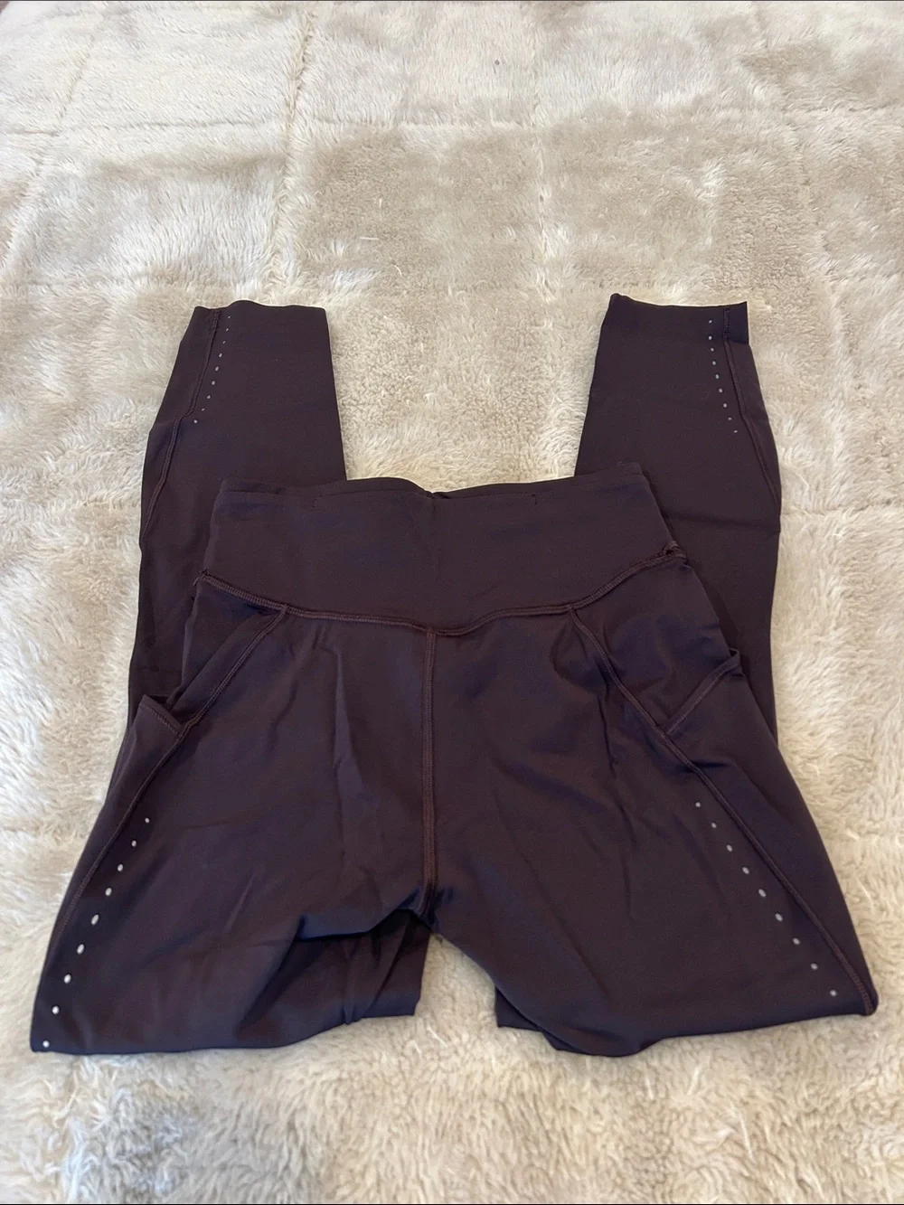lululemon fast and free brown 5 pocket High-Waist Leggings
